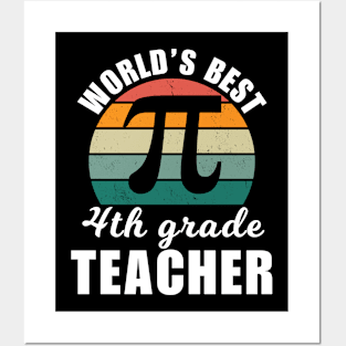 World's best 4th grade teacher Posters and Art